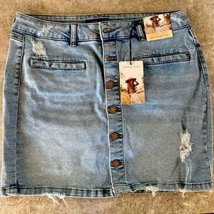 Sincerely Jules denim mini skirt, size 9/29